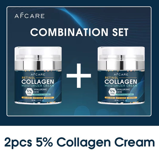 8% Collagen Face Cream Suit High Quality Hyaluronic Acid Anti-Wrinkle Retinol Moisturizing Anti-Aging Facial Skincare Products